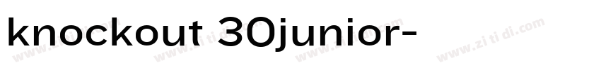knockout 30junior字体转换